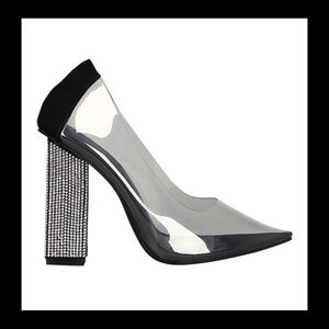 Cape Robin Lucite Clear Pointy Toe Heels